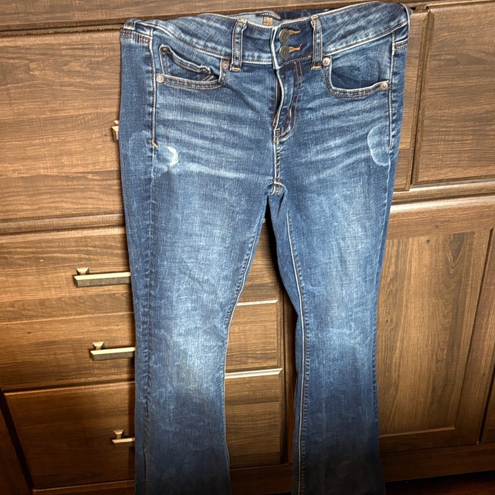 American Eagle Dark Blue flare jeans